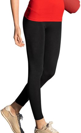 Wygodne damskie legginsy, skład: 95 % bawełna, 5 % elastan, utrzymujące  kształt, kolor czarny, XS - 3XL, Balance , Malfini - Ceny i opinie 