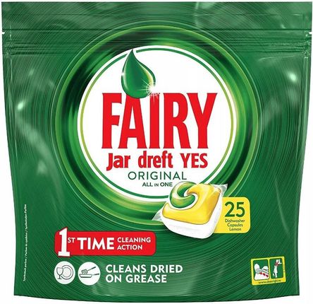 Fairy Jar Dreft Yes Original Lemon Tabletki 25Szt.