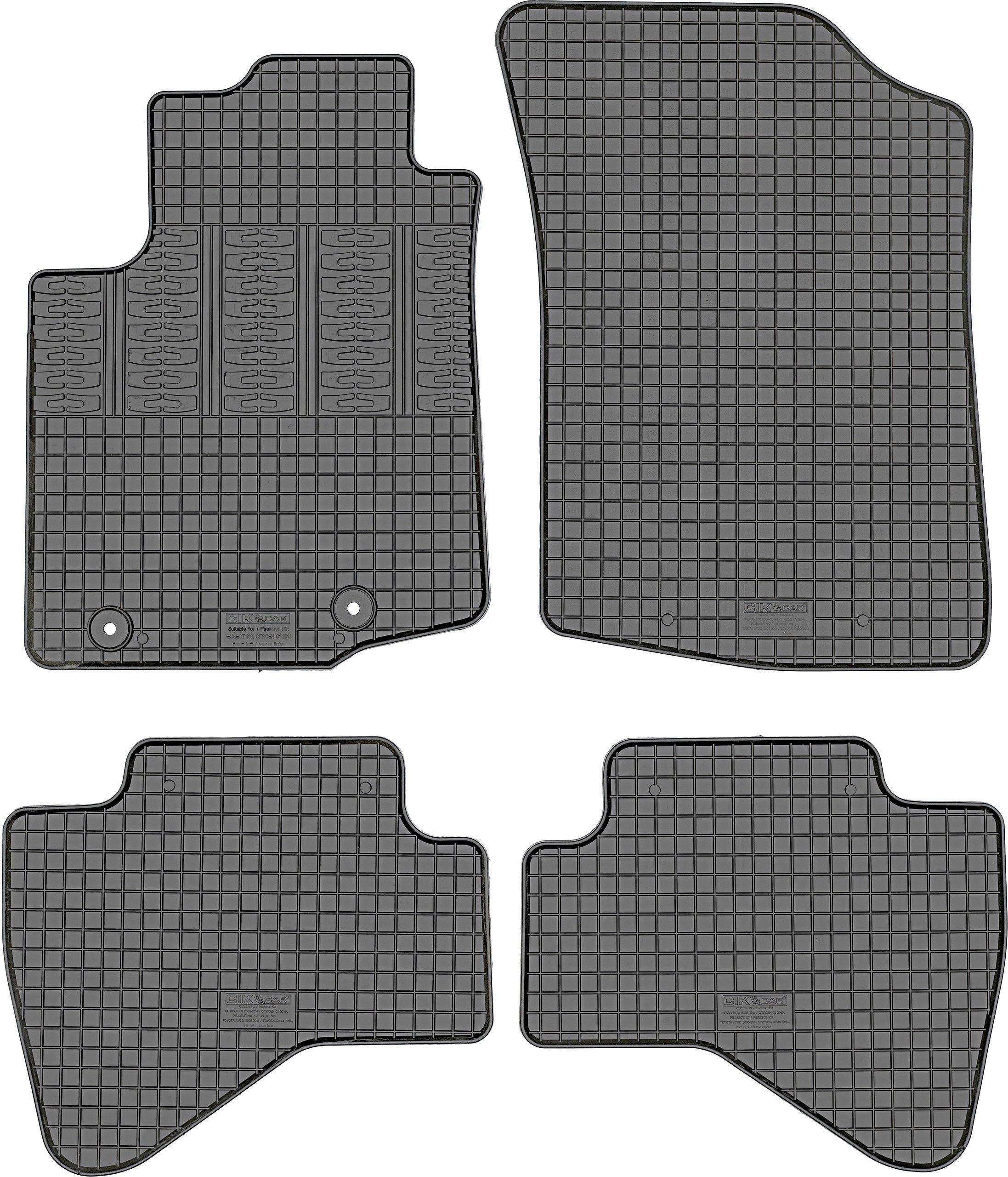 MEIYANFA Einstiegsleisten Schutz Für Citroen C1 II 2014-2022 - 5-tlg Kohlefaser Set