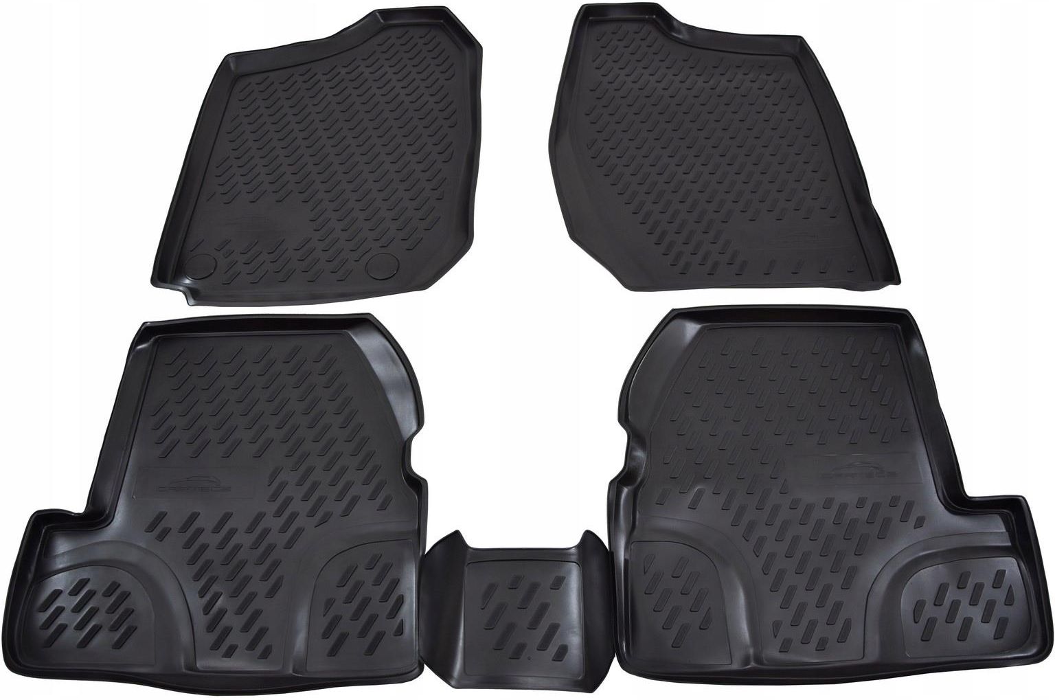 Tapis De Coffre Caoutchouc Premium J&J Automotive - Compatible Focus 2 Break 2005-2010 - Bord Haut