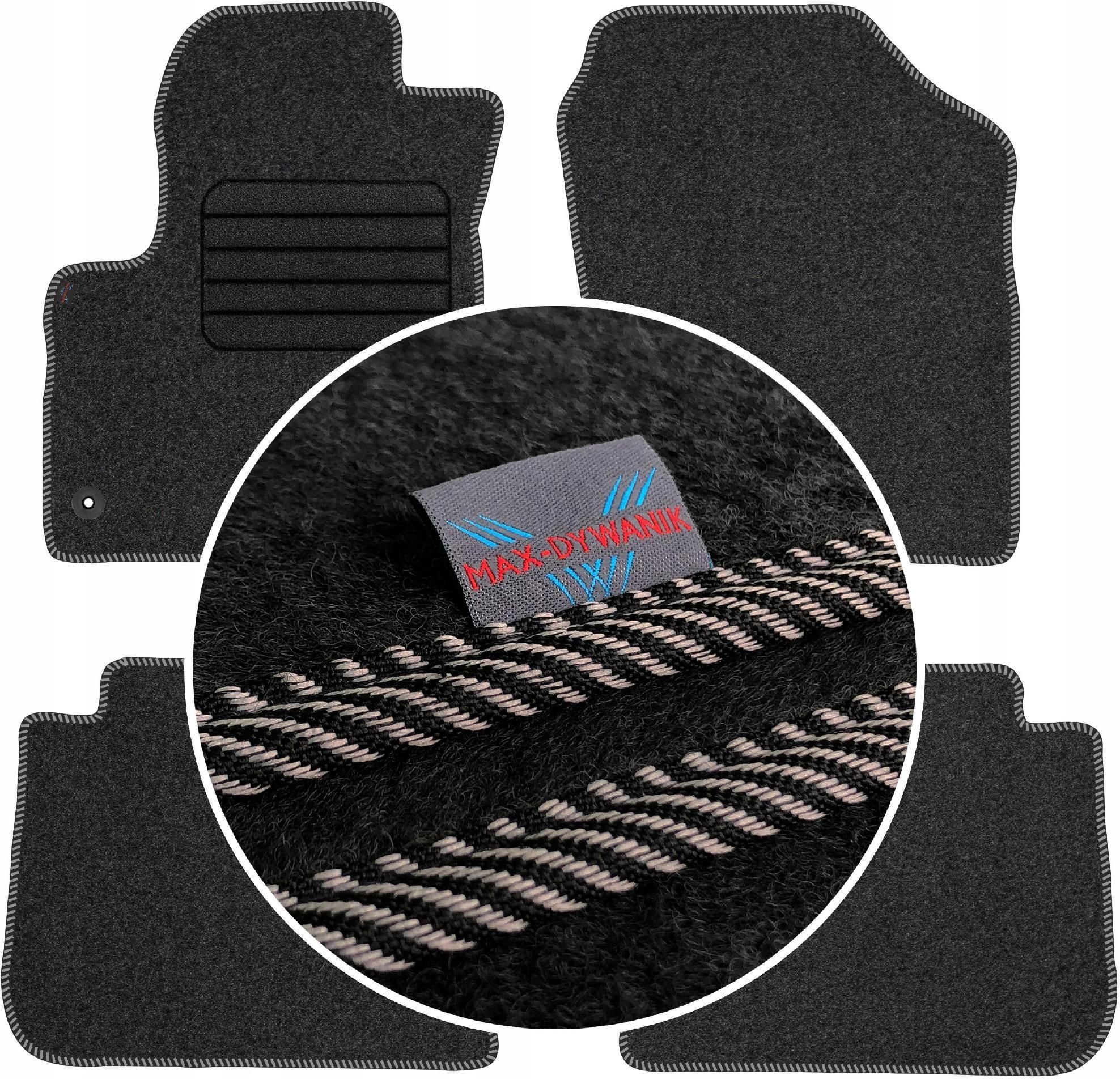 Tappetini Auto Su Misura Per Citroen C3 Picasso (2009-2017) | Kit 2 Anteriori + 2 Posteriori In Moquette O Gomma | Personalizzati Con Ricami E Colori A Scelta