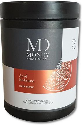 MD Mondy Professional maska zakwaszająca po zabiegach fryzjerskich 1000 ml