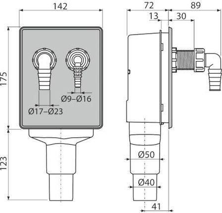 Alcaplast Dn40 I Dn50 (APS6) - zdjęcie 2