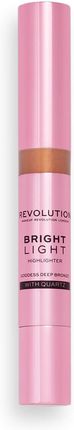 Makeup Revolution Rozświetlacz Do Twarzy W Sztyfcie - Bright Light Highlighter Goddess Deep Bronze