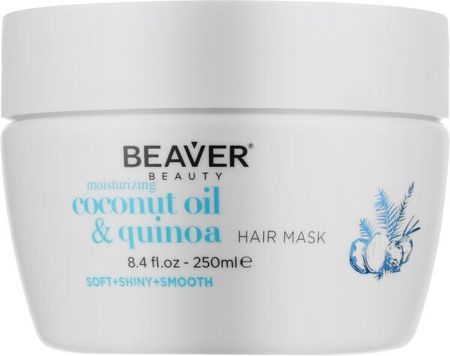 Beaver Professional Nawilżająca Maska Do Włosów Suchych Z Olejem Kokosowym - Coconut Oil & Quinoa Moisturizing Hair Mask 250ml