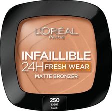 Zdjęcie L'Oreal Paris Infaillible Fresh Wear 24H Fresh Wear Bronzer 250 Light 9 g - Gorzów Wielkopolski