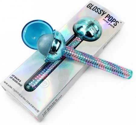 Glossy Pops Nawilżający Balsam Do Ust I Błyszczyk 2 W 1 - Chrome Lip Balm & Gloss Duo Punch