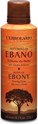 L'Erbolario Hebanowa Pianka Do Golenia - Notes Of Ebony Shaving Foam 200ml
