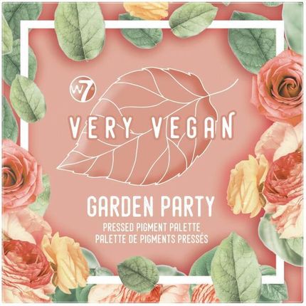 W7 Paleta Cieni Do Powiek - Very Vegan Garden Party Pressed Pigment Palette 6.3 G