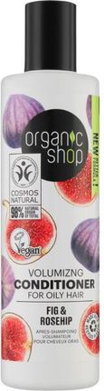 Organic Shop Odżywka Do Włosów Przetłuszczających Się Figi i Dzika Róża Conditioner 280 ml