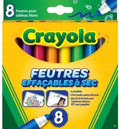 Crayola Markery Flamastry Do Białej Tablicy 8Sz (KIDS)