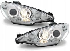 Lampa Przednia Sonar Lampy Angel Eyes Peugeot Chrom Swp A