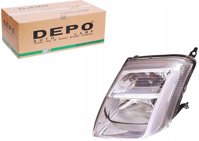 Lampa Przednia Depo Reflektor H4 Elektryczny Z Silnikiem 552 1119l Ld