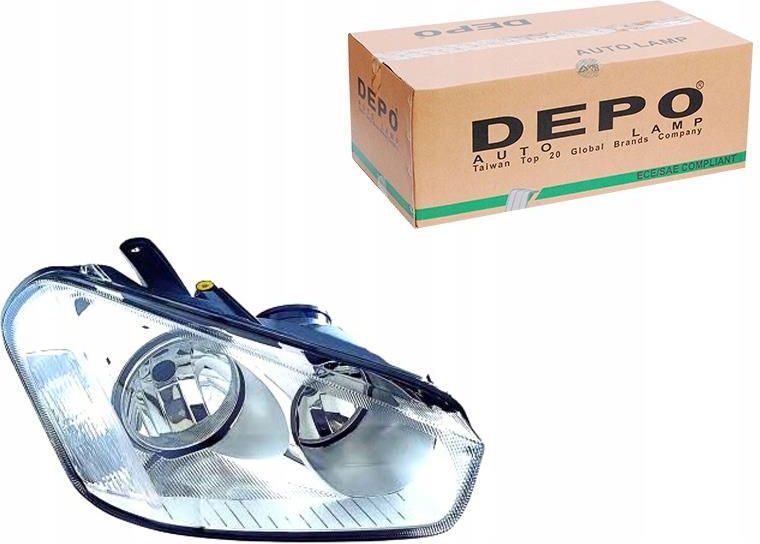 Lampa Przednia Depo Reflektor H1 H7 Elektryczny Z Silnikiem Kolo Dep