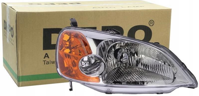 Lampa przednia Abakus Reflektor Prawy Honda Civic Vii 01-02 217-1134R ...