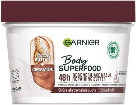 Garnier Body Superfood Cocoa regenerujące masło z masłem kakaowym i ceramidami 380 ml