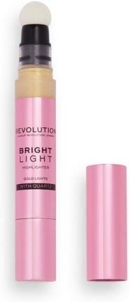 MakeUp Revolution Bright Light Liquid Highlighter rozświetlacz w płynie Gold Lights 3ml