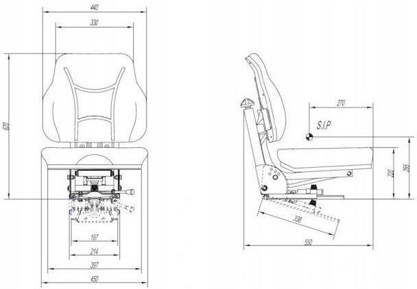 Siedzenie Amortyzowane C360 C330 T25 Mf-255. Hylux4934 - Opinie i ceny ...