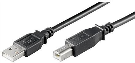 Wentronic USB AB 300 HiSpeed Black 3m (68901)