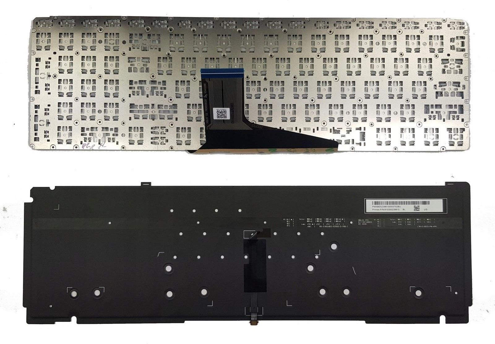 Clavier HP Spectre X360 15-EB - Disposition Nordique (danois/finnois/norvégien) - Neuf - Rétroéclairé