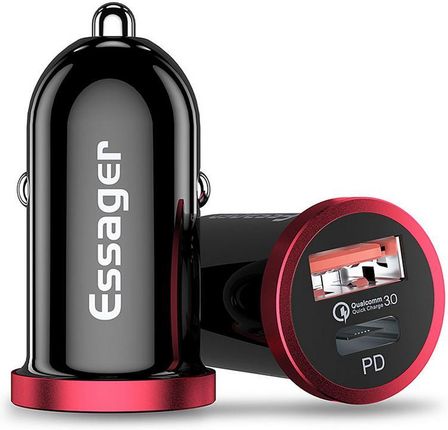 Ładowarka samochodowa USB typ C Essager 5400 mA FQC23 YX01