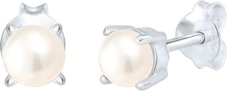 Elli Elli Kolczyki Panie Podstawowa perła słodkowodna hodowlana Geo Zart w 925 Sterling Silver Srebro