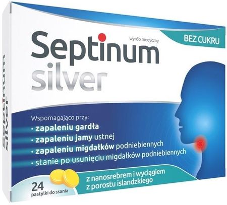 Septinum Silver 24 pastylki do ssania 