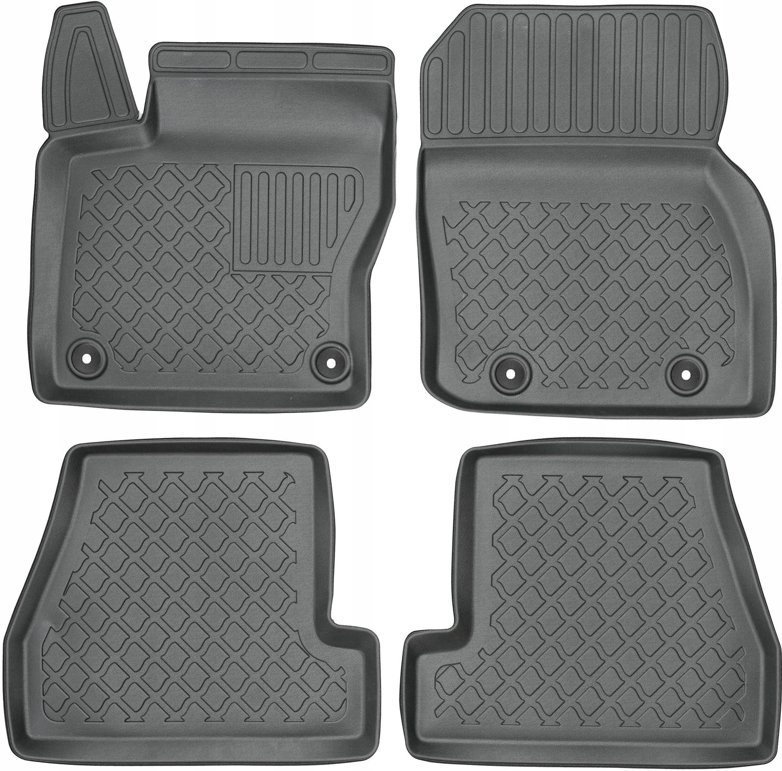 Jeu De Tapis De Sol 3D Caoutchouc Pour Ford Focus 3 (2011-2018) - 4 Pièces, Noir, Facile à Nettoyer