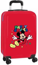 Walizka Kabinowa Mickey Mouse Happry Smiles Czerwony Niebieski 20'' (34.5 x 55 x 20 cm) - zdjęcie 1