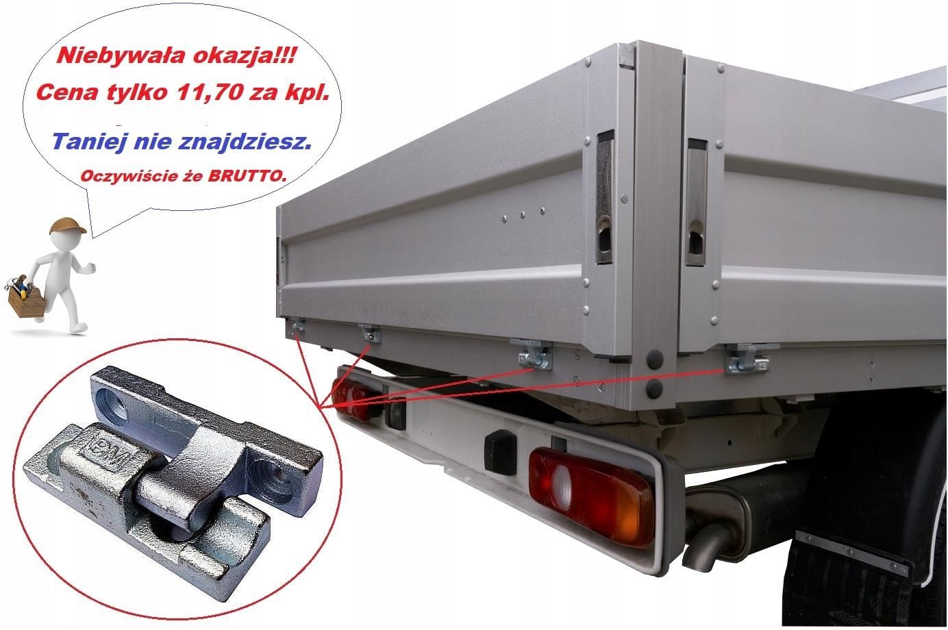 Ol-Mot Kutno Zawias Burty Aluminiowej L90 L93 Kpl Sub27748/Sub27747A ...