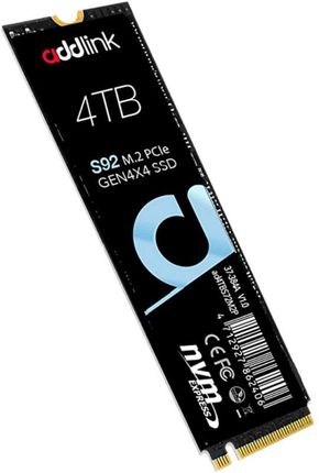 addlink S92 4TB M.2 2280 PCIe GEN4X4 NVMe QLC