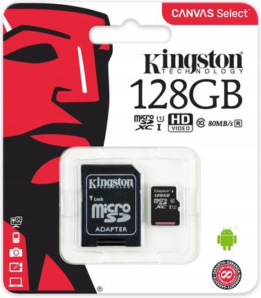 Kingston Micro Sdxc 128 Gb class 10 Canvas Select