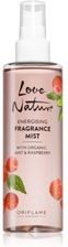 Zdjęcie Oriflame Love Nature Organic Mint & Raspberry Odświeżający Spray Do Ciała O Zapachu Malin 200 ml - Puck