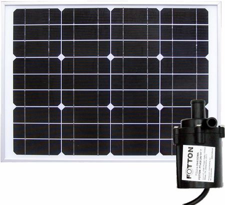 Fotton Pompa obiegowa - zatapialna FTA38 25PV Z 10l/min solar z panelem 30W (FTA3825PV+FTM30W)