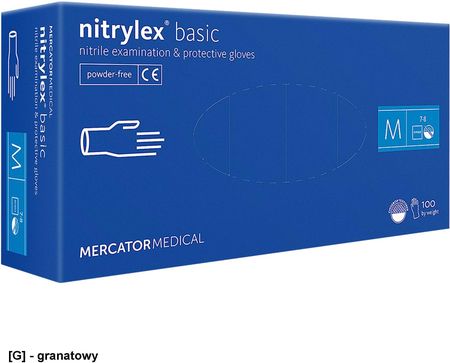 R E I S Rmm Nitbasic Rękawice Nitrylowe Medyczne Bezpudrowe Nitrylex® Basic S