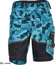 Cerva Neurum Camouflage Szorty Męskie Szorty Robocze 6 Kieszeni Elastyczny Materiał Trifibetex® Z Nadrukiem Moro Odblaski 64