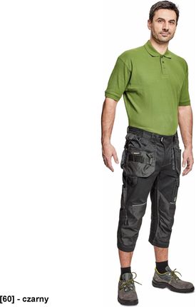 Cerva Dayboro Spodnie 3/4 Męskie Spodnie 3/4 Robocze Odblaskowe Elementy 100 % Trifibetex 54