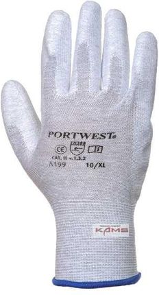 Portwest A199 Rękawica Antystatyczna Powlekana Pu Do Precyzyjnych Prac Montaż Elektroniki Xs/6 2Xl/11 L