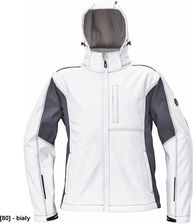 Cerva Dayboro Softshell Męska Kurtka Softshellowa Odpinany Kaptur Odblaskowe Elementy 100% Poliester Biały 4Xl