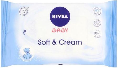 Nivea Baby Chusteczki Soft&Cream 63Szt