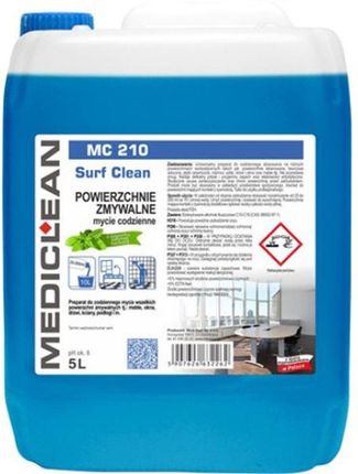 Medi-Sept MEDICLEAN MC 210 - 5L Preparat do mycia powierzchni zmywalnych