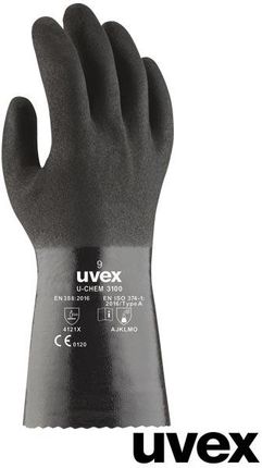 Uvex Ruvex Chem3100 Rękawice Ochronne Z Bawełny Powłoka Nbr Dla Komfortu Użytkowania Ochrona Przed Chemikaliami 8 9 10 9
