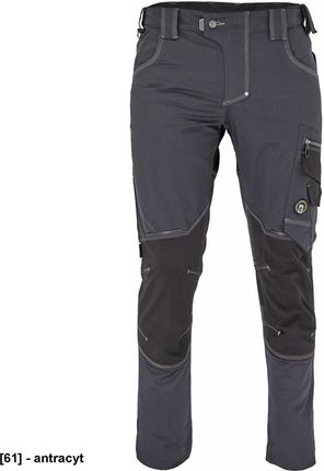 Cerva Neurum Classic Spodnie Męskie Spodnie Robocze 6 Kieszeni Elastyczny Materiał Trifibetex® Odblaski 48