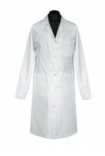 Pl Fartuch Biały Laboratoryjny Na Napy Springi 100% Bawełna Xs