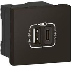 Legrand Ładowarka USB A+C 3A Mosaic 2M Antracyt 079193L