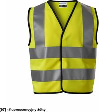Rimeck Hv Bright 9V4 Adler Kamizelka Odblaskowa Dziecięca 120 G/M² 100% Fluorescencyjny Pomarańczowy 4 6 Lat/104 128 Cm 6 8 Lat/116 140 Cm 4 6 Lat/