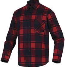 Delta Plus Ruby Koszula Robocza Z Flaneli Bawełnianej Z Długimi Rękawami Drelich 100% Flanela 150 G/M² Czerwono S