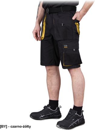R E I S Foreco Ts Spodnie Ochronne Do Pasa Z Krótkimi Nogawkami Czarno Żółty Xl