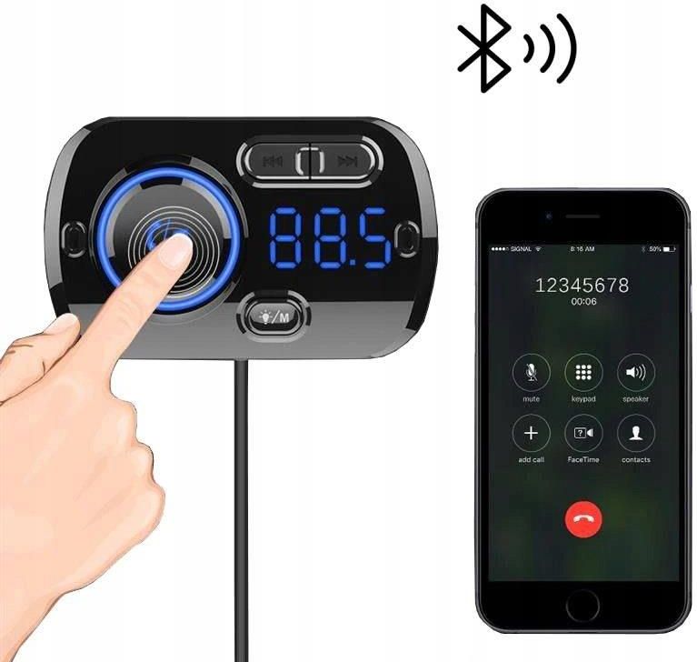 TRANSMITER SAMOCHODOWY FM BLUETOOTH - zdjęcie 4 TRANSMITER SAMOCHODOWY FM BLUETOOTH