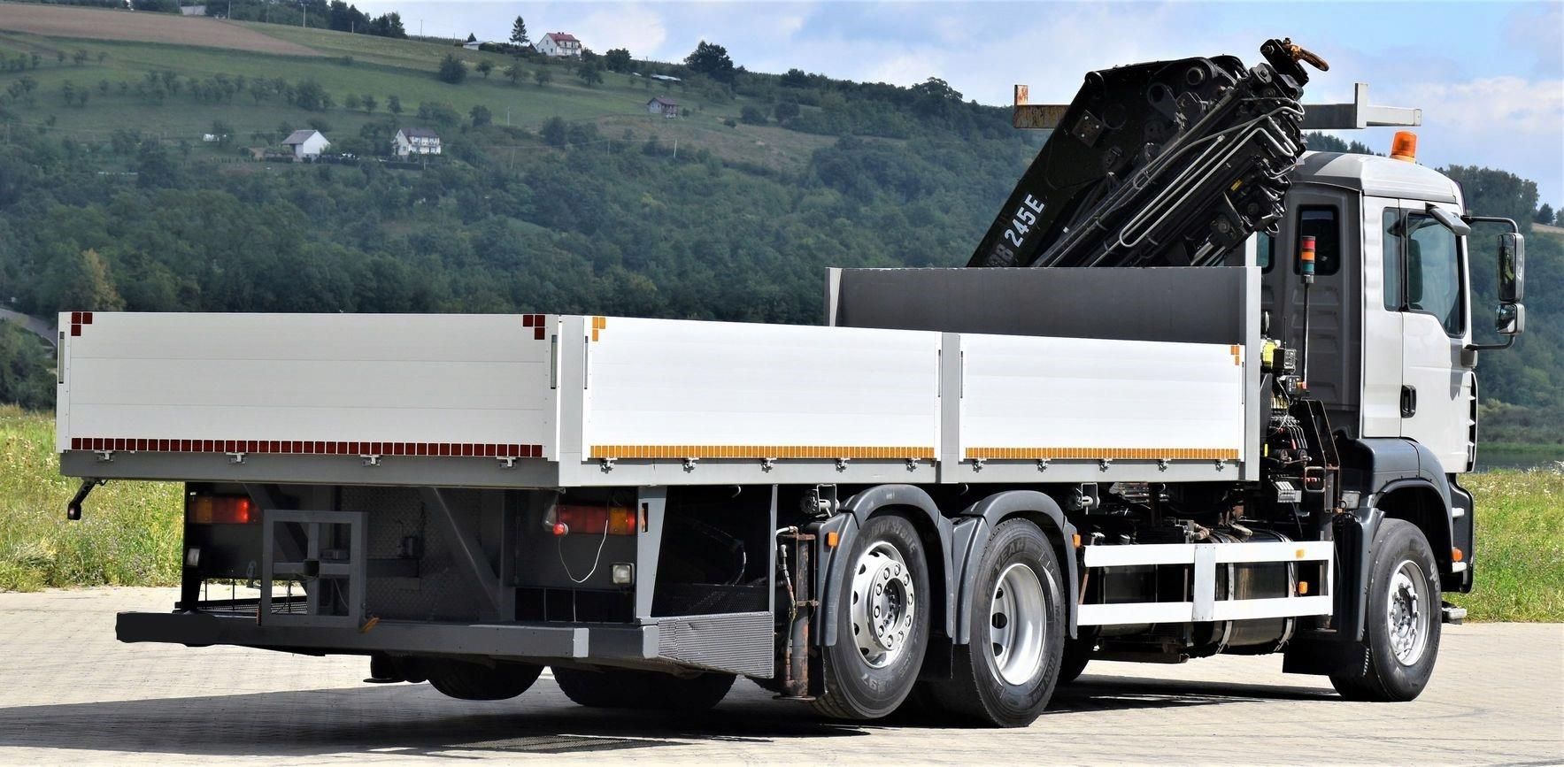 MAN TGA 26.350 * SKRZYNIA 7,05m+HIAB 245 E-7/PILOT